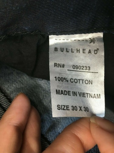 Bullhead NWOT Gravels Slim Straight Jeans Classic Blue Dark Wash Mens 30x30 - Picture 5 of 5