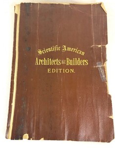 1887 - SCIENTIFIC AMERICAN ARCHITECTS & BUILDERS - 11 COLOR PLATES - FRAMABLE