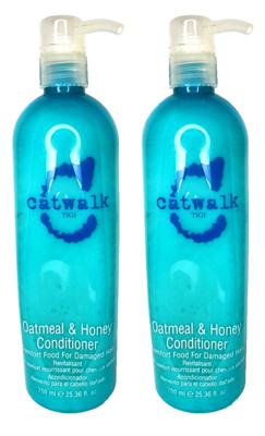 2 Catwalk Tigi OATMEAL & HONEY CONDITIONER for Damaged Hair 25.36 oz Each (811)