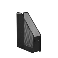 METAL MESH MAGAZINE FILE/HOLDER - BLACK FACTORY FINISH - SINGLE COMPARTMENT