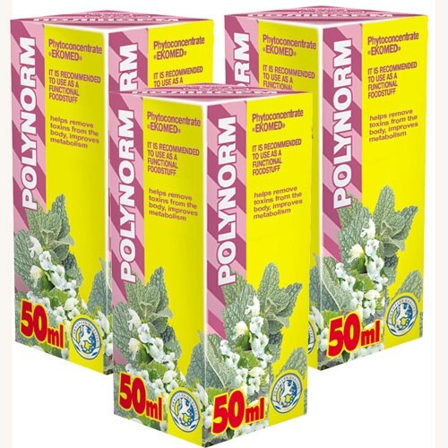 Polynorm 150ml Herbal Extracts + Chaga  Cellular Regeneration Detox
