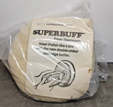 VTG Superbuff Dbl Sided Washable Pro Polishing Buff Wool Thompson Tool Co. 6.5"