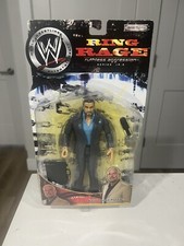 2005 WWE Jakks Wrestling Figure MOC Ring Rage Ruthless ERIC BISCHOFF WWF WCW 