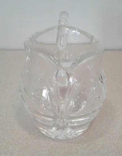 Vintage Piombo Cristallo Creamer Girandola Modello con Stella al Centro - Foto 2 di 5