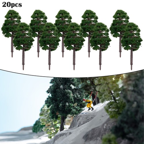 20Pcs 8CM Mini-Model Trees M-icro Landscape Decor Train Layout Accessories DIY - Picture 9 of 24