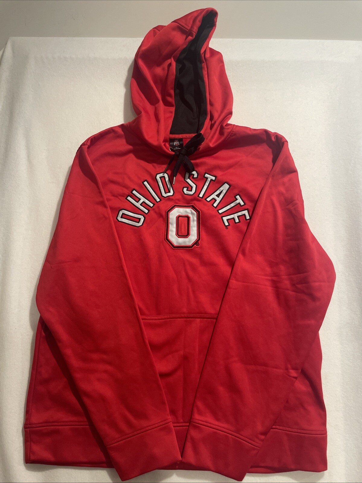 Ohio State Red Graphic Pullover Hoodie for Men Size Large
