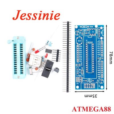 ATmega8 ATmega48 ATMEGA88 AVR Development Board with USB ISP Interface
