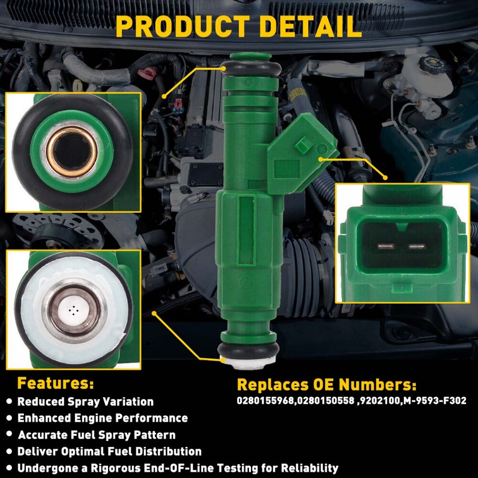 Fuel Injectors 8pcs for Chevrolet Camaro Corvette Impala Pontiac