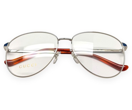 Gafas Gucci GG 0577OA 004 Plateado Azul 57 mm (Grandes) Ajuste Alternativo - Imagen 4 de 10