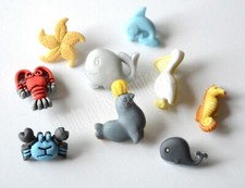 Sea Life / Nautical Shank Buttons / Sea Horse...