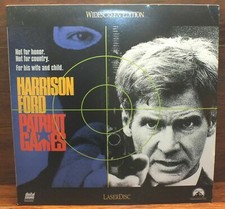 Patriot Games Widescreen LaserDisc Harrison Ford  Anne Archer  Rated R 