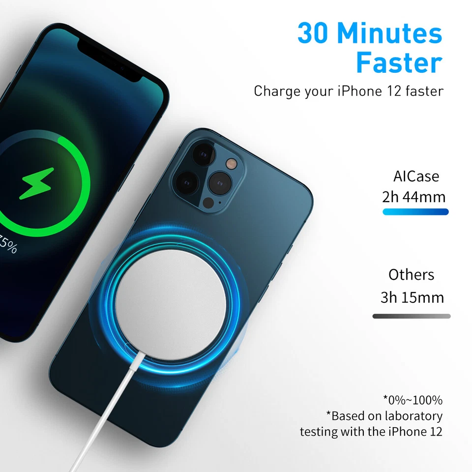 MagSafe Charger For iPhone 16 15 14 13 12 Pro Max SE Magnetic Fast Charging Pad - Image 4 of 4