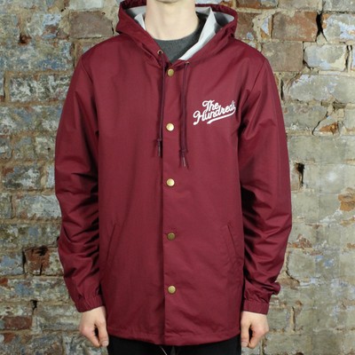 burgundy coach jacket
