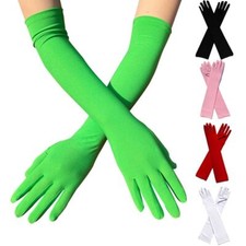 Dance Cosplay Mittens Skinny Long Gloves Prom Costume Sunscreen Driving Gloves