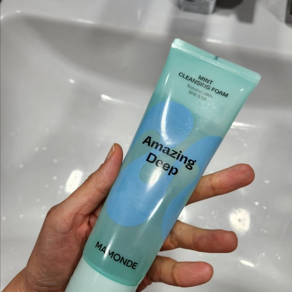 Mamonde Amazing Espuma Limpiadora Profunda Menta 120 ml x 2EA / Piel Sensible Foto 4 de 4