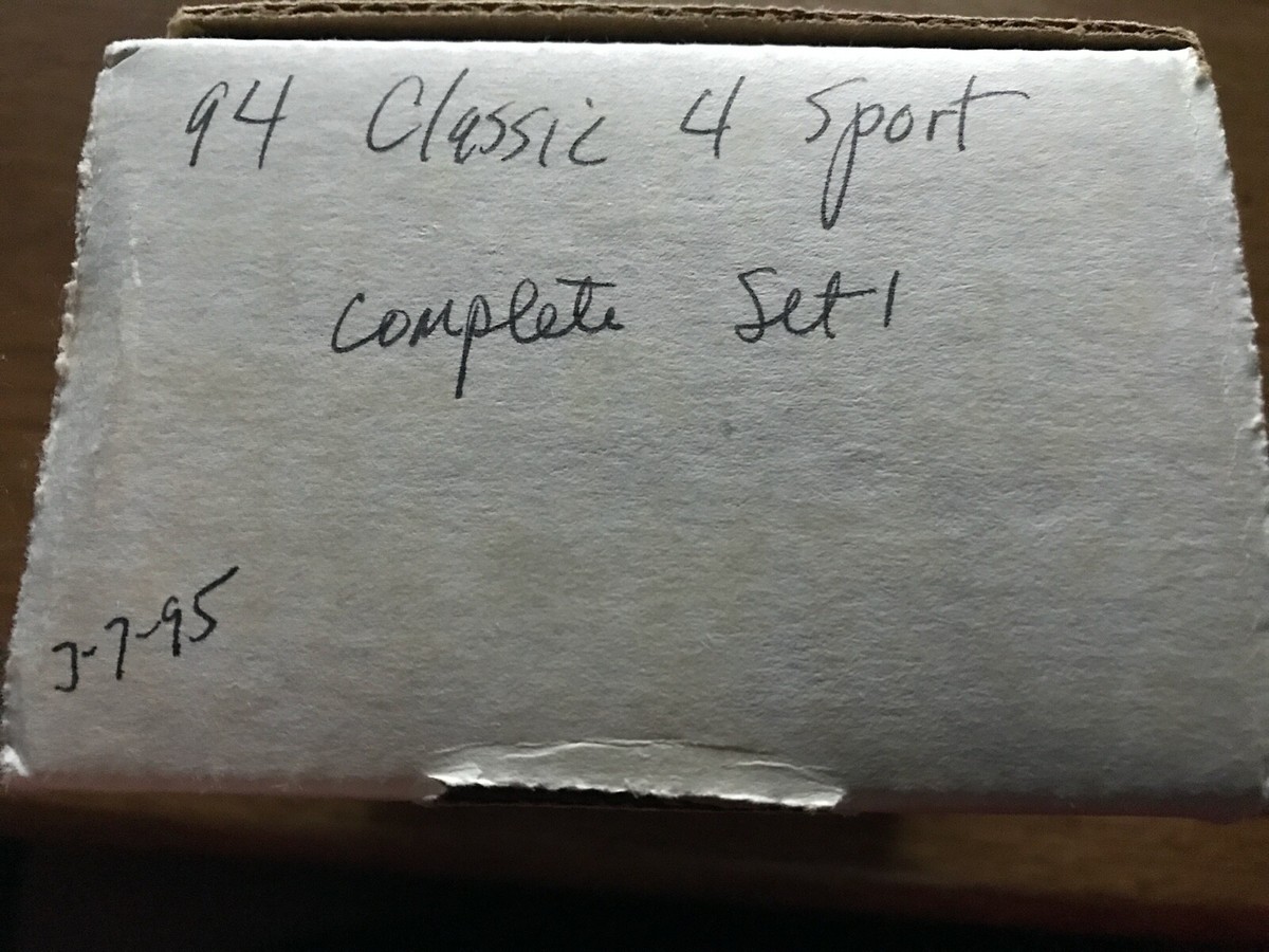 1994 Classic 4 Sport COMPLETE SET | eBay