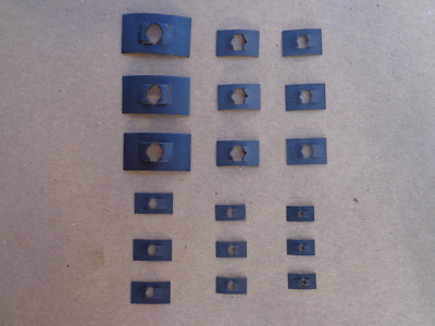 18 EMBLEM RETAINERS - FOR 30-60'S MODELS-ALSO USE THESE FOR STRIPPED THREADS X1