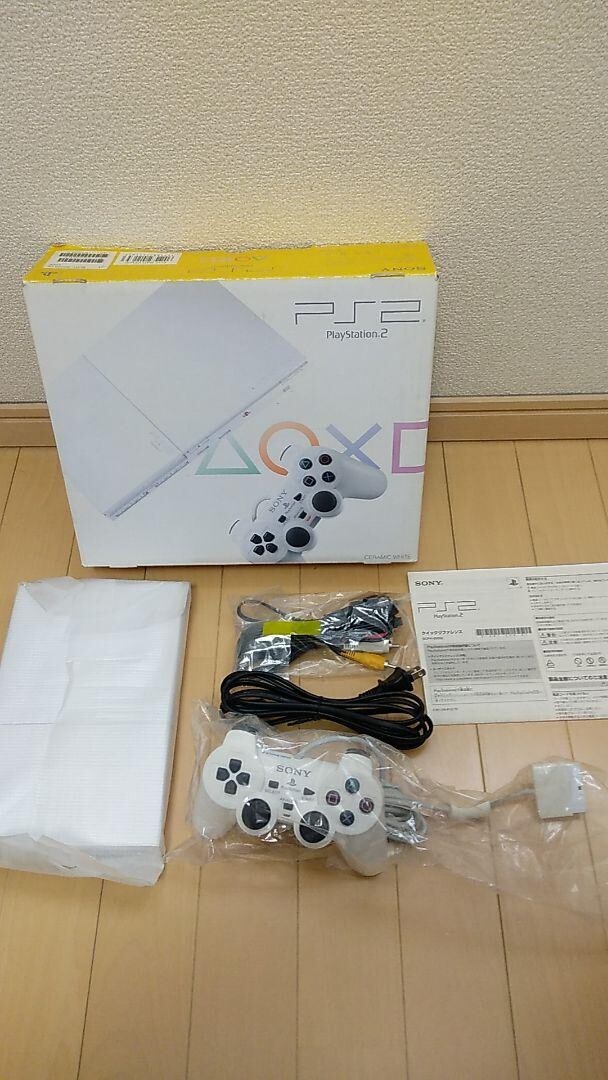 Near MINT Sony PS2 Slim SCPH-90000 Ceramic White Console