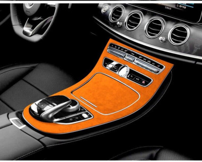 Fits Mercedes Benz E Class W213 2016-2018 Suede Look Micro Orange