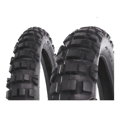 Reifen Set Vee Rubber VRM-122 80/90-21 & 110/80-18 TT Enduro für Derbi Senda R, 