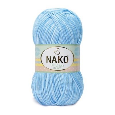 NAKO Elit Baby Muare 31706 Wolle (100g / ca. 250m lang) 100% Antiflaum Acryl