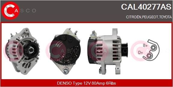 Casco CAL40277AS Lichtmaschine Generator FüR CitroËN Peugeot Toyota-image