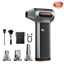 MF200 Compressed Air Duster with Removable Battery 4 Nozzles, Cordless 3-Sp...