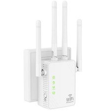 WiFi Extender Signal Booster Up to 10000sq.ft and 55 Devices, small, white