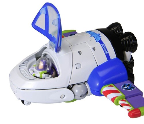 Buzz Lightyear Spaceship | Transformers Disney Label | Takara Tomy - Picture 9 of 10