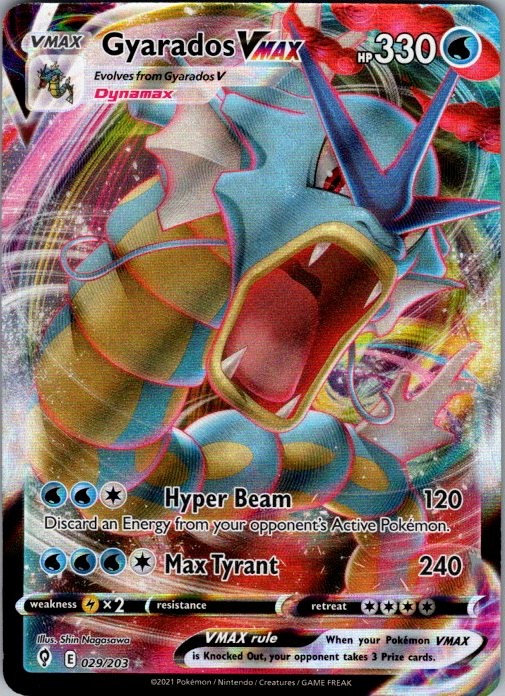 Gyarados VMAX SWSH07 029/203 NM Ultra Rare Holo