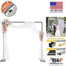 Versatile Adjustable Backdrop Stand Kit 8ft x 8ft for Weddings Photobooths