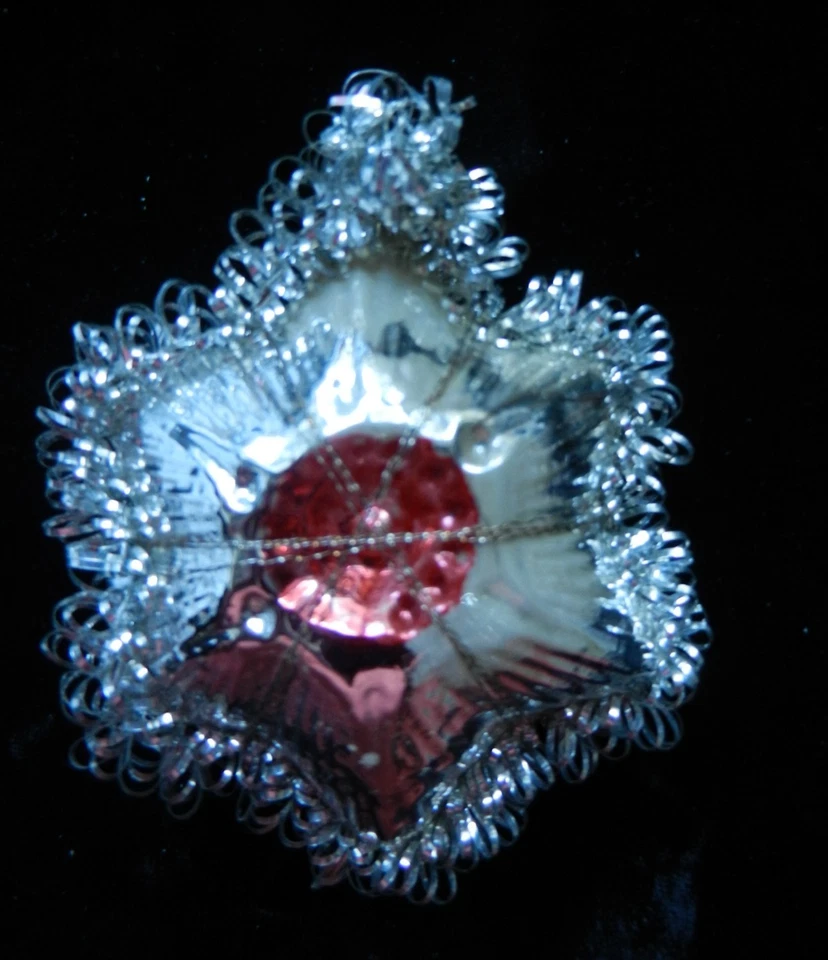 sibern,leonisch ,Reflex Weihnachten ,alter Christbaumschmuck , Glas ,50erJahre