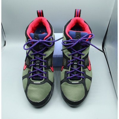 Nike Lunar Elite Trail Mid QS Olive Green Solar Red 417641-300 Mens 11.5