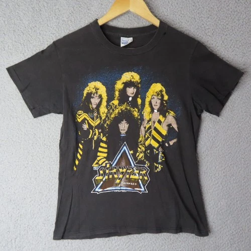 Stryper To Hell With The Devil Double Sided Ban 1980s vintage concert t-shirt, vintage, size M, single stitch, B+ condition