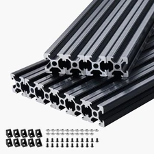 10PCS 78.7 in (2000mm) T Slot 2020 Aluminum Extrusion Anodized Linear Rail