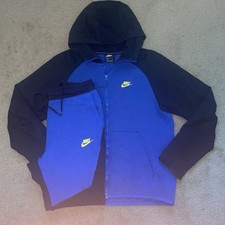 Nike Tech Fleece Tracksuit Royal Blue/ Black /Yellow 805162-017 928483-017 Small