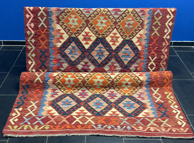 Kelim Neu & UNBENUTZT Orientteppich Perserteppich 202 cm x 155 cm UNIKAT N0007