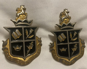 Vintage pair Alpha Kappa Psi Business Fraternity Crest Pins