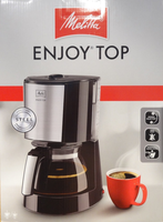Melitta Filterkaffeemaschine Enjoy TOP Steel Mit Aromaselector Schwarz 1017-04