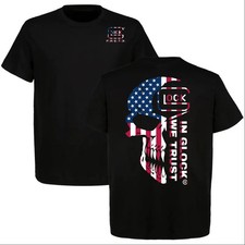 In Glock We Trust USA Flag T-Shirt for Patriots, Glock Shirt, Perfect For Glock