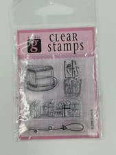 Studio G Clear Stamps Birtdhay Cake LETS PARTY Presents Balloon NEW