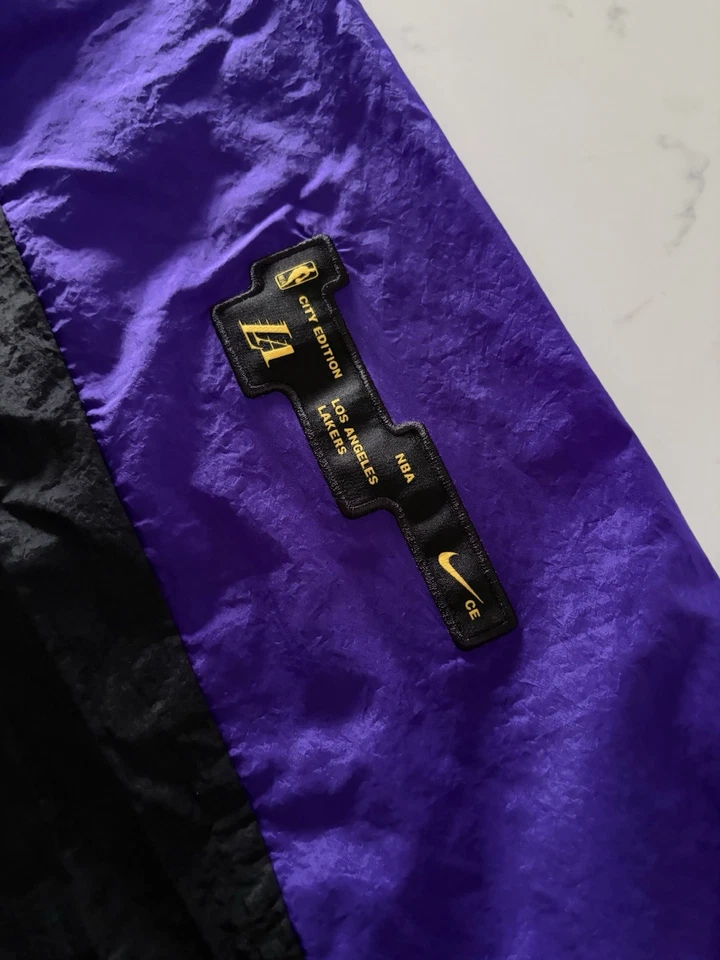 Nike Los Angeles Lakers City Edition Courtside NBA Pants DZ0034-010 Mens Size XL - Image 4 of 4