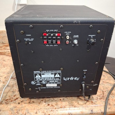 Infinity BU-1 Powered Subwoofer 60W Active Home Theater Bass