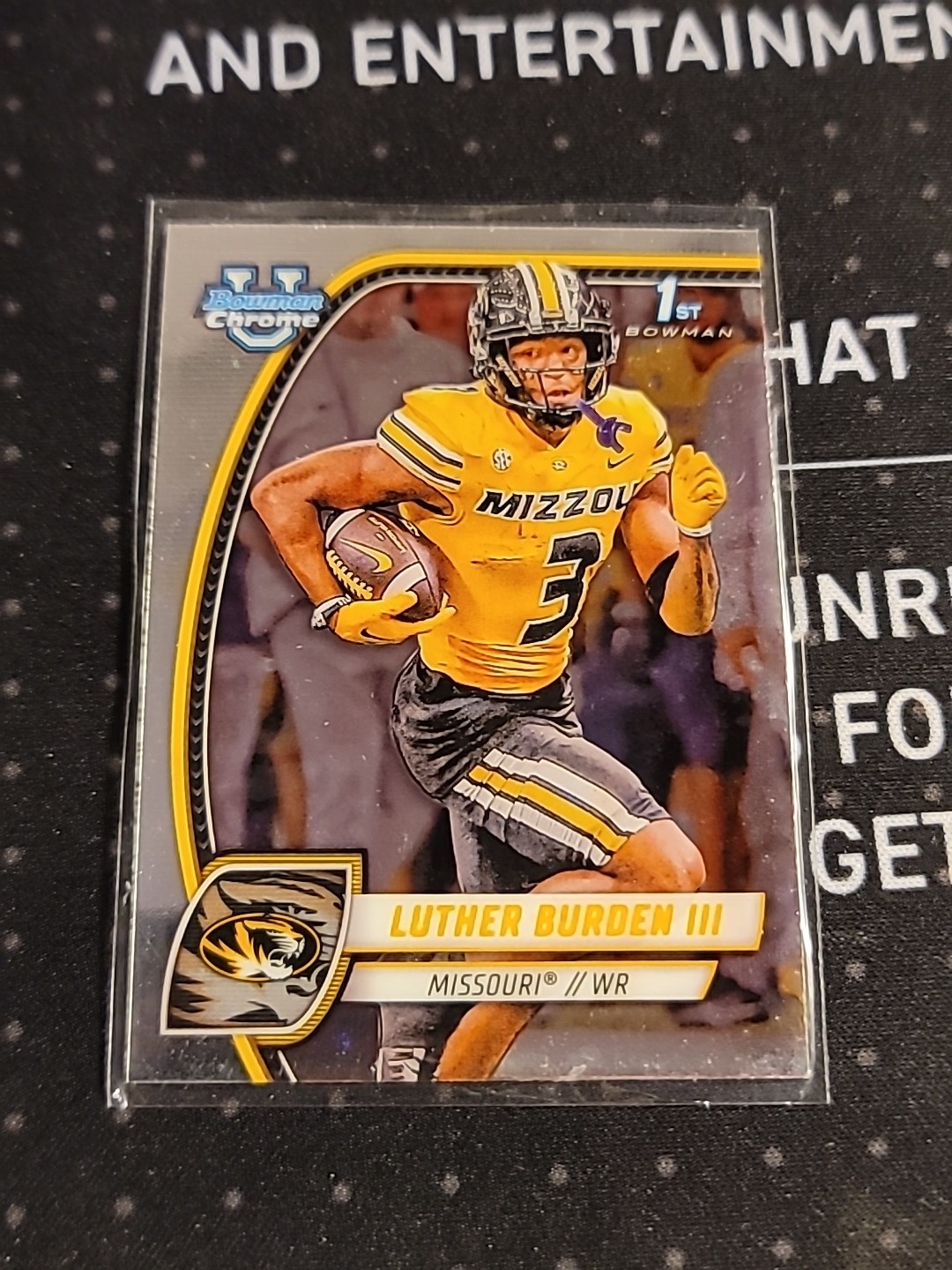 Luther Burden III 2024 Bowman Chrome U University 1st Bowman #123 Missouri