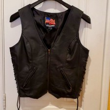 USA LEATHER VEST SIZE L