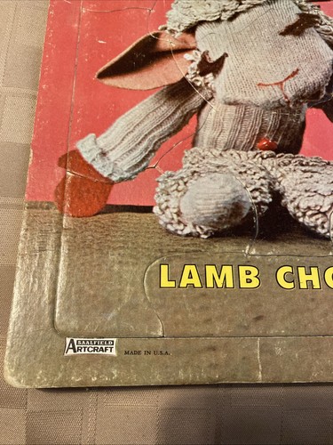 Vintage 1963 Shari Lewis LAMB CHOP And HUSH PUPPY Frame Tray Puzzle - Picture 7 of 18