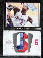 2011 Panini Limited Jumbo Materials Jersey Number Prime 15/25 DeAndre Jordan e0h