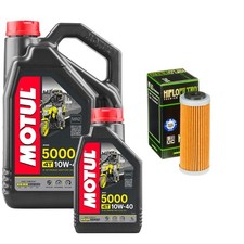 EXC400 4T Motul 5000 10w40 5L Oil Filter Kit KTM EXC 400 2009 8.00 per litre