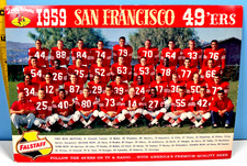 1959 San Francisco Forty Niners & Falstaff Beer Mailer w/Team Photo  NICE!!!