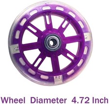 Purple Training Wheels Flash Mute Wheel Bicycle Bike Stabilizer Mounted Kit